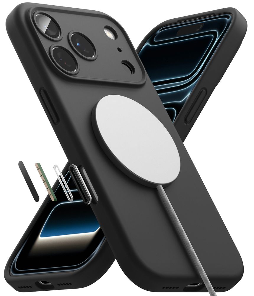 Ringke silikone-MagSafe-etui til iPhone 18 Pro – sort