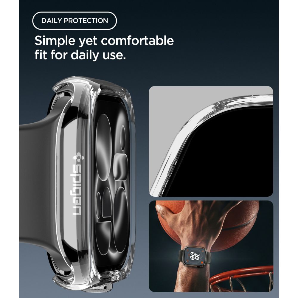 Spigen Thin Fit-etui til Apple Watch 42 mm – gennemsigtigt
