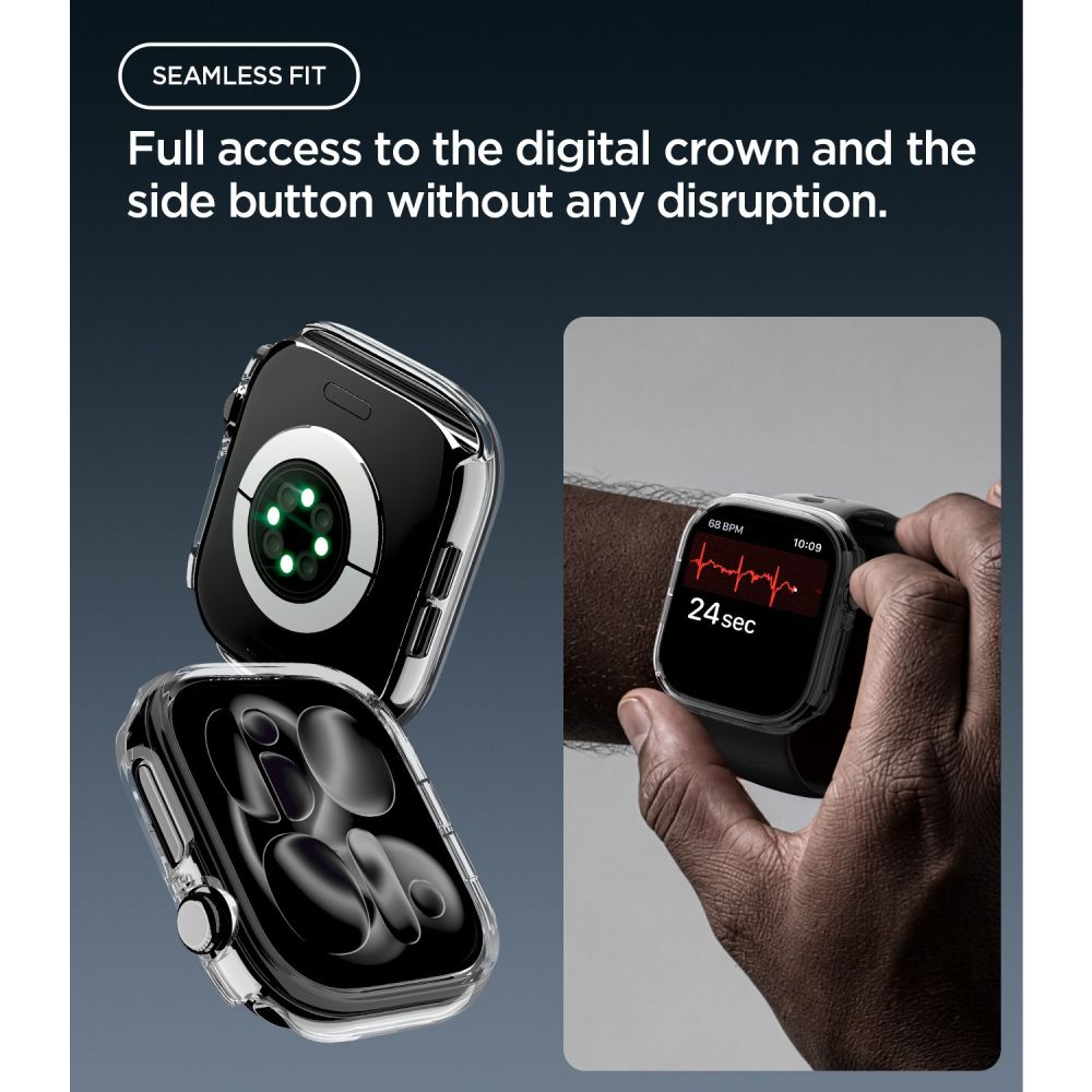 Spigen Thin Fit-etui til Apple Watch 42 mm – gennemsigtigt