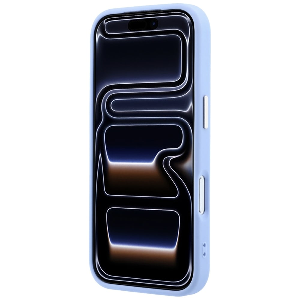 Guess Saffiano Small 4G & Classic Logo MagSafe-etui til iPhone 18 Pro Max / 17 Pro Max – Lys blå