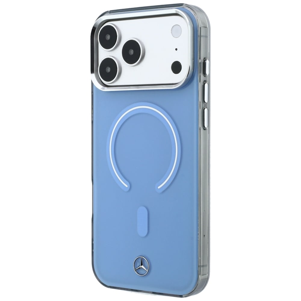 Mercedes MagSafe-etui med ikonisk logo i to lag til iPhone 18 Pro Max / 17 Pro Max – Blå