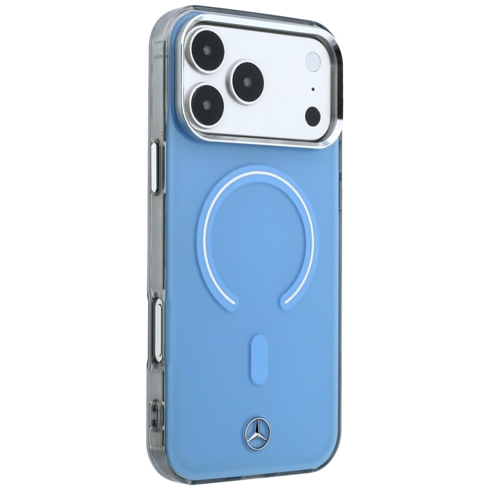 Mercedes MagSafe-etui med ikonisk logo i to lag til iPhone 18 Pro Max / 17 Pro Max – Blå
