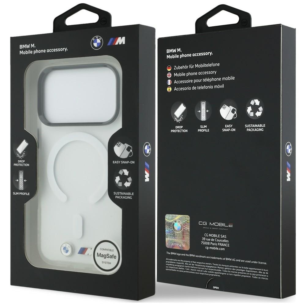 BMW M IML-etui m. frostet metal-logo/-detaljer & MagSafe til iPhone 18/17 Pro Max – klar