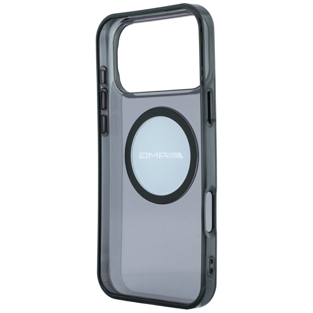 Mercedes AMG IML gennemsigtigt tofarvet MagSafe-etui m/blokmønster til iPhone 18/17 Pro Max – Sort