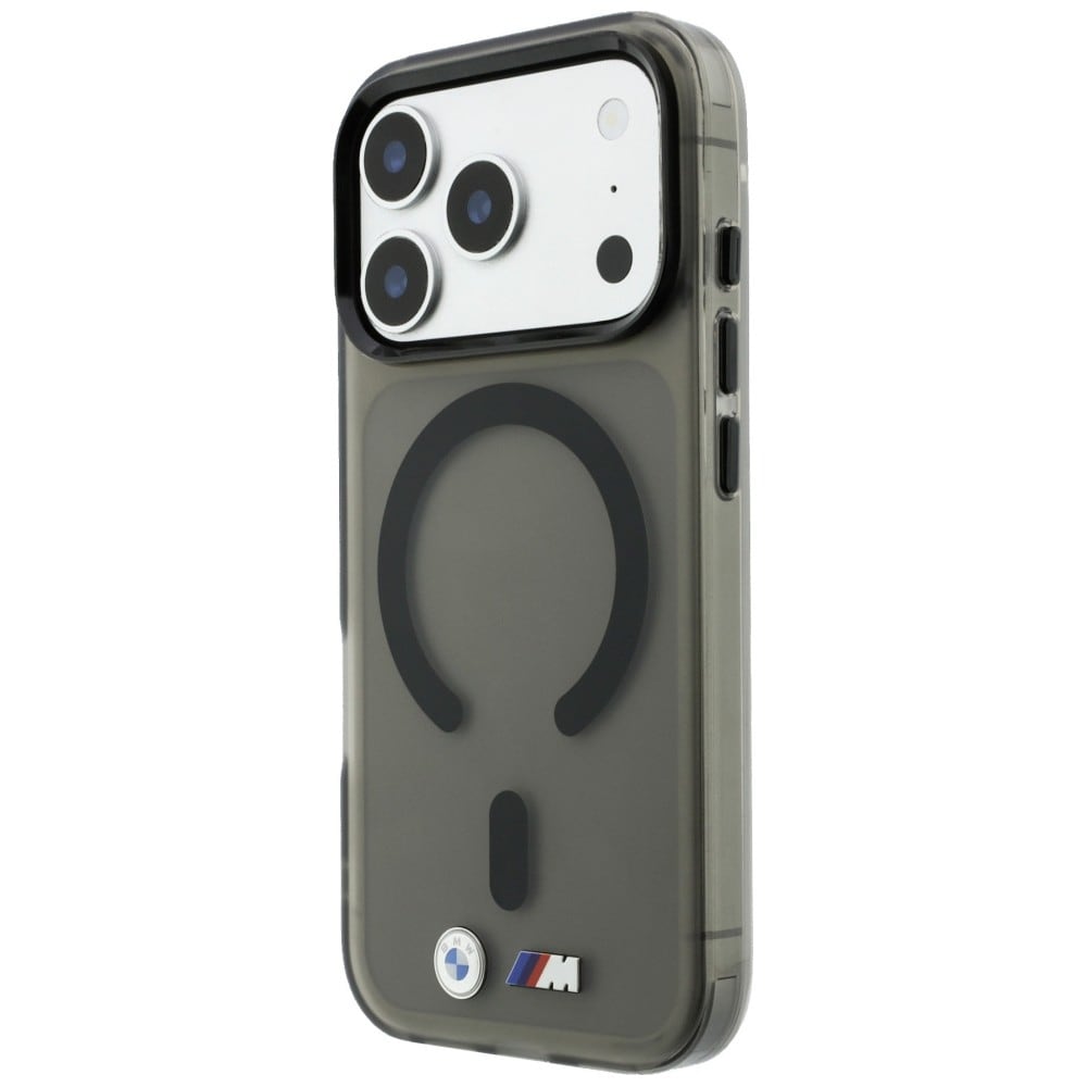 BMW M IML-etui m. frostet metal-logo/-detaljer og MagSafe til iPhone 18 Pro/17 Pro – Sort