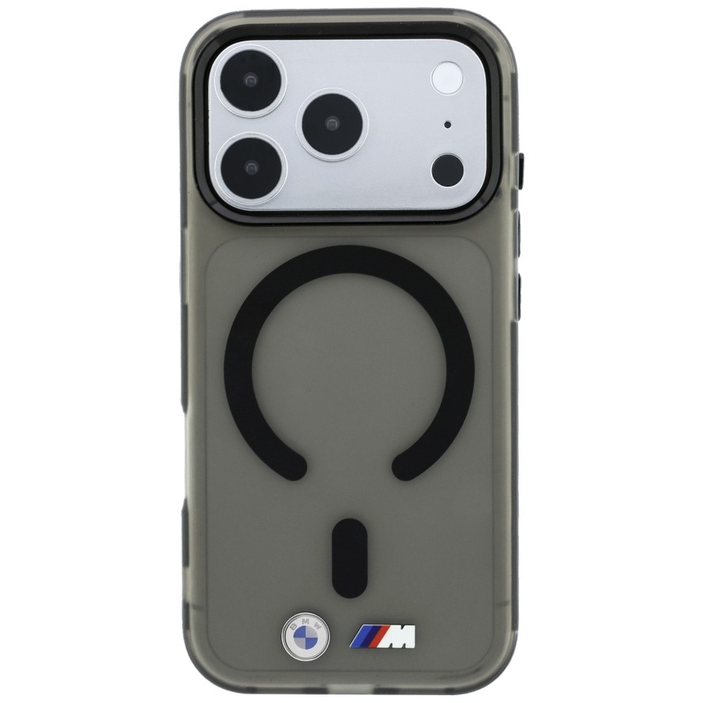 BMW M IML-etui m. frostet metal-logo/-detaljer og MagSafe til iPhone 18 Pro/17 Pro – Sort
