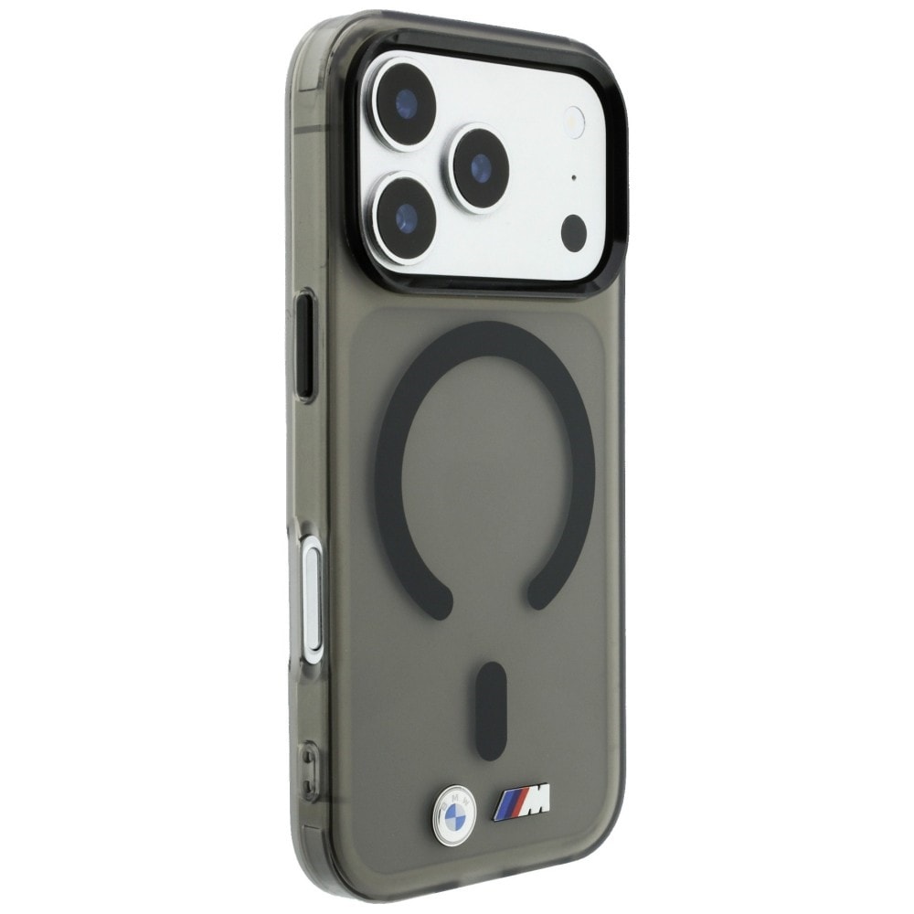 BMW M IML-etui m. frostet metal-logo/-detaljer og MagSafe til iPhone 18 Pro/17 Pro – Sort