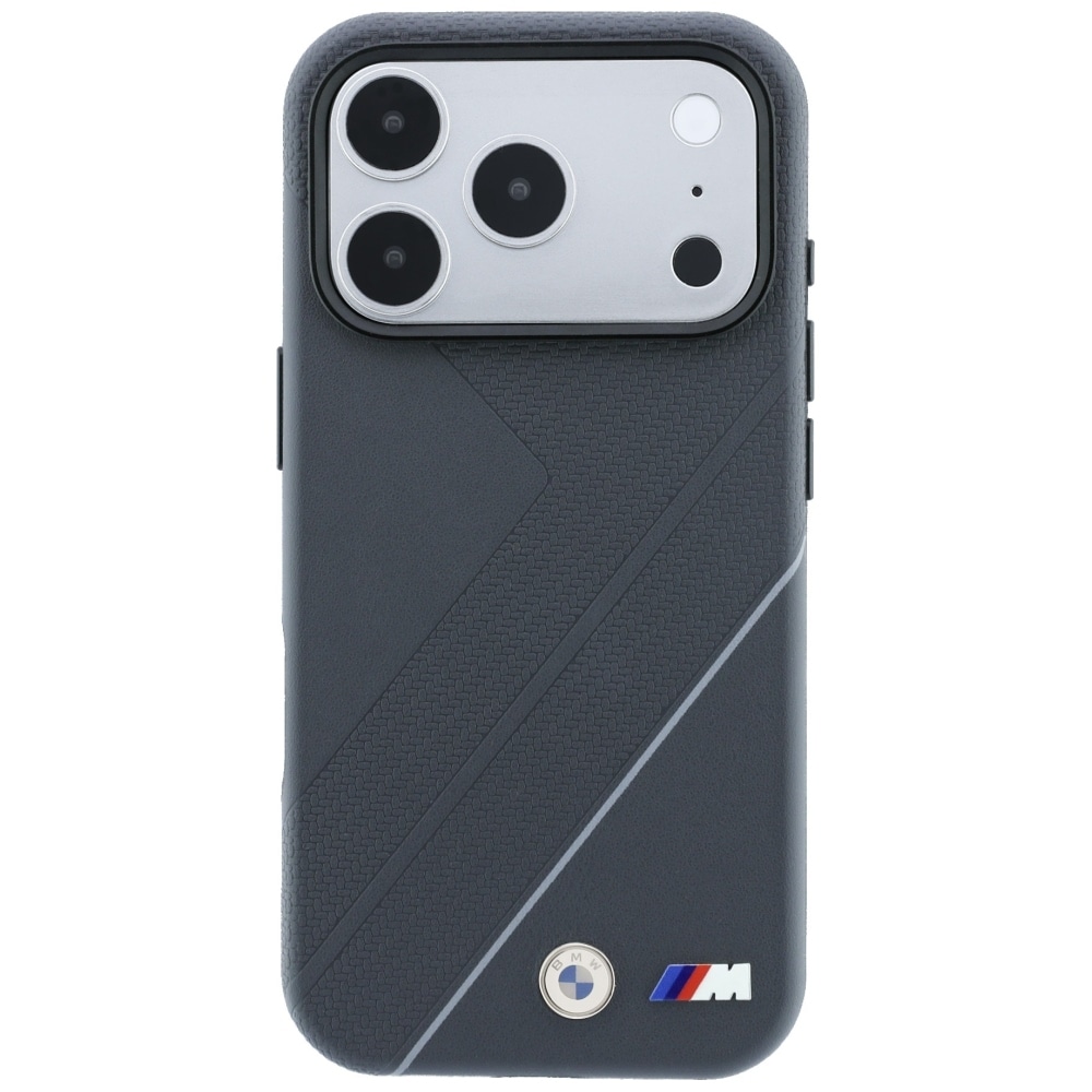 BMW M Tire Track med Silver Line MagSafe-etui til iPhone 18 Pro / 17 Pro – mørkegrå