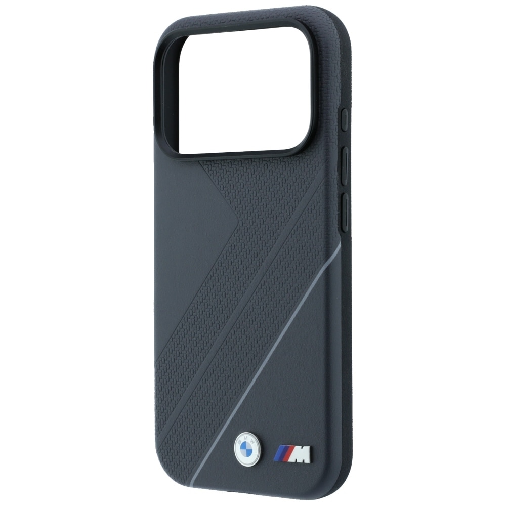 BMW M Tire Track med Silver Line MagSafe-etui til iPhone 18 Pro / 17 Pro – mørkegrå