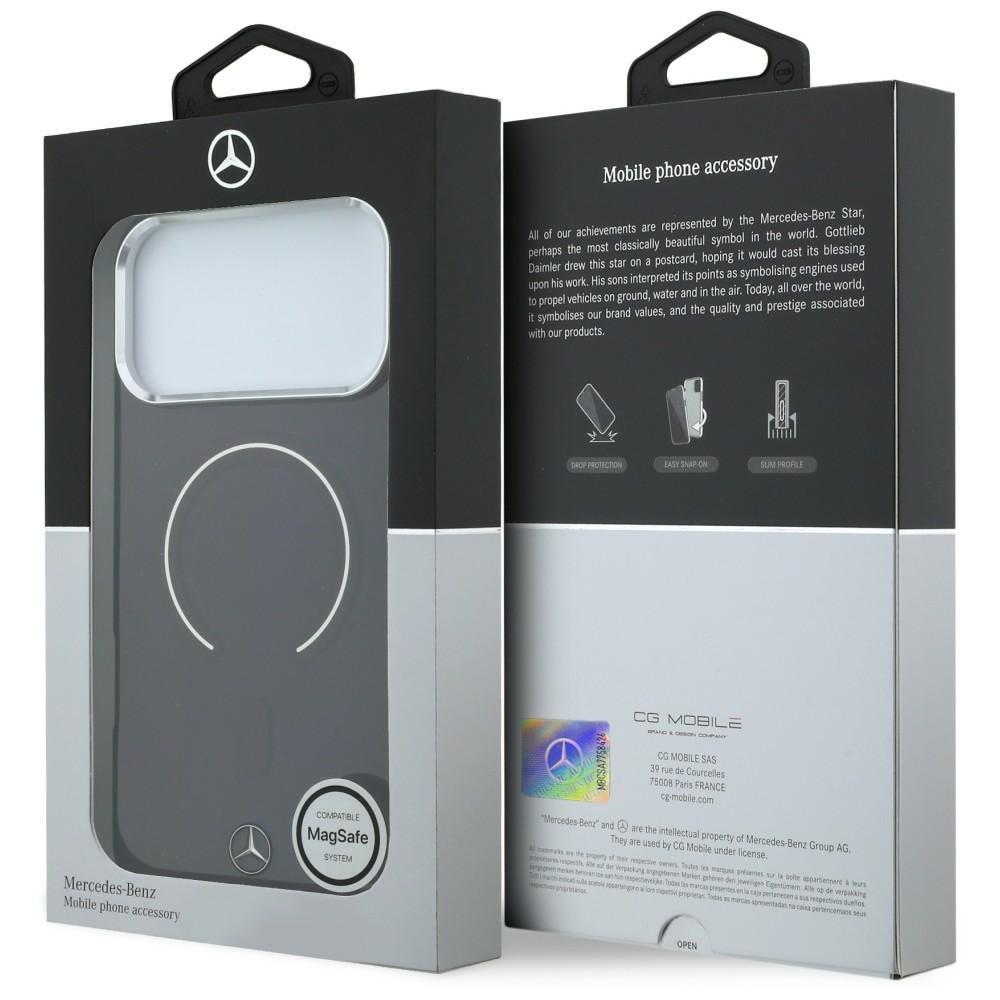 Mercedes MagSafe-etui med ikonisk logo i to lag til iPhone 18 Pro Max / 17 Pro Max – burgunder