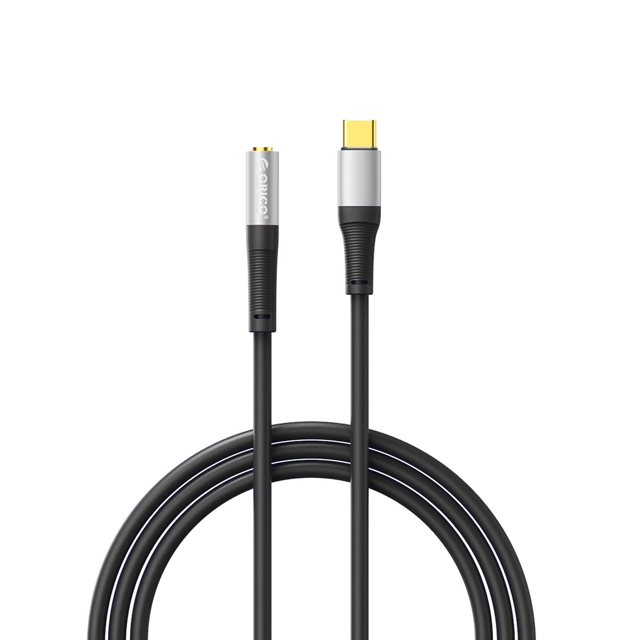 Orico AXC ljudkabel, USB-C till 3,5 mm-uttag, 1 m – svart