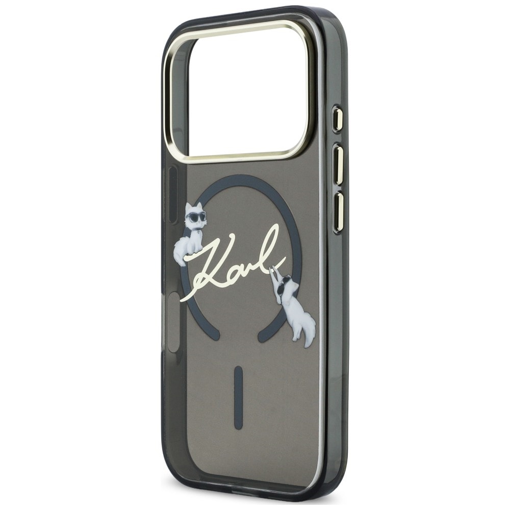Karl Lagerfeld Script Logo MagSafe-etui til iPhone 18 Pro Max / 17 Pro Max – Sort