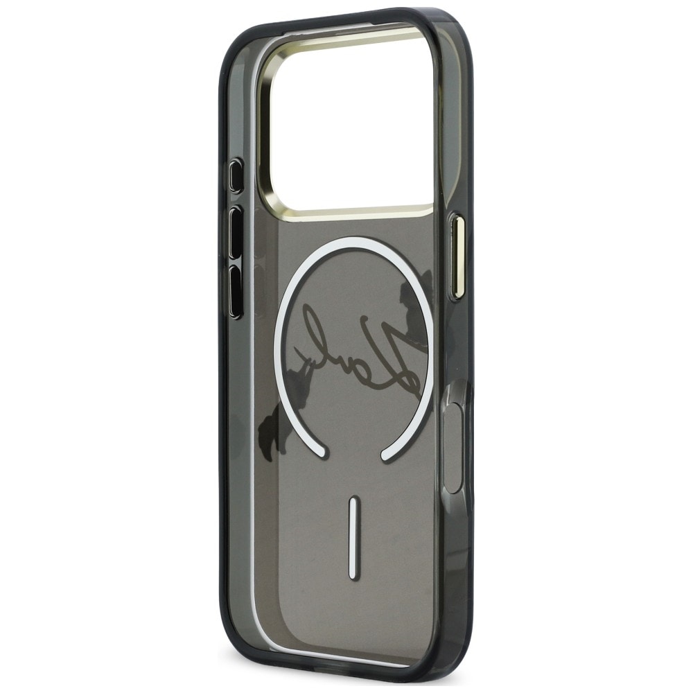 Karl Lagerfeld Script Logo MagSafe-etui til iPhone 18 Pro Max / 17 Pro Max – Sort