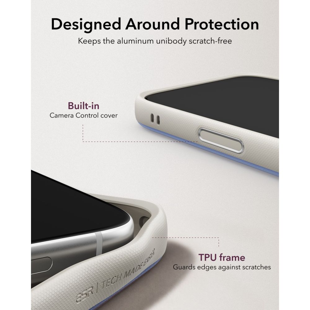 ESR Atelier Kickstand MagSafe-etui til iPhone 18 Pro / 17 Pro – Grå