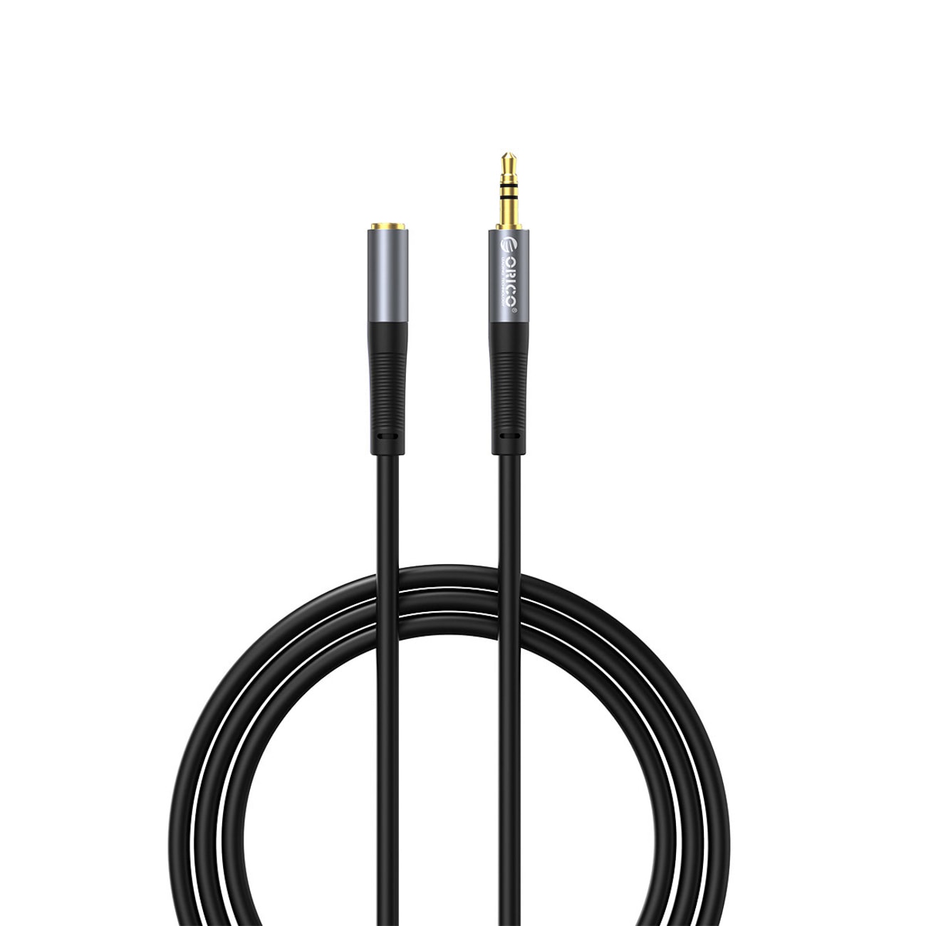 Orico AXF ljudkabel, 3,5 mm mini-jack (hane till hona), 2 m – svart