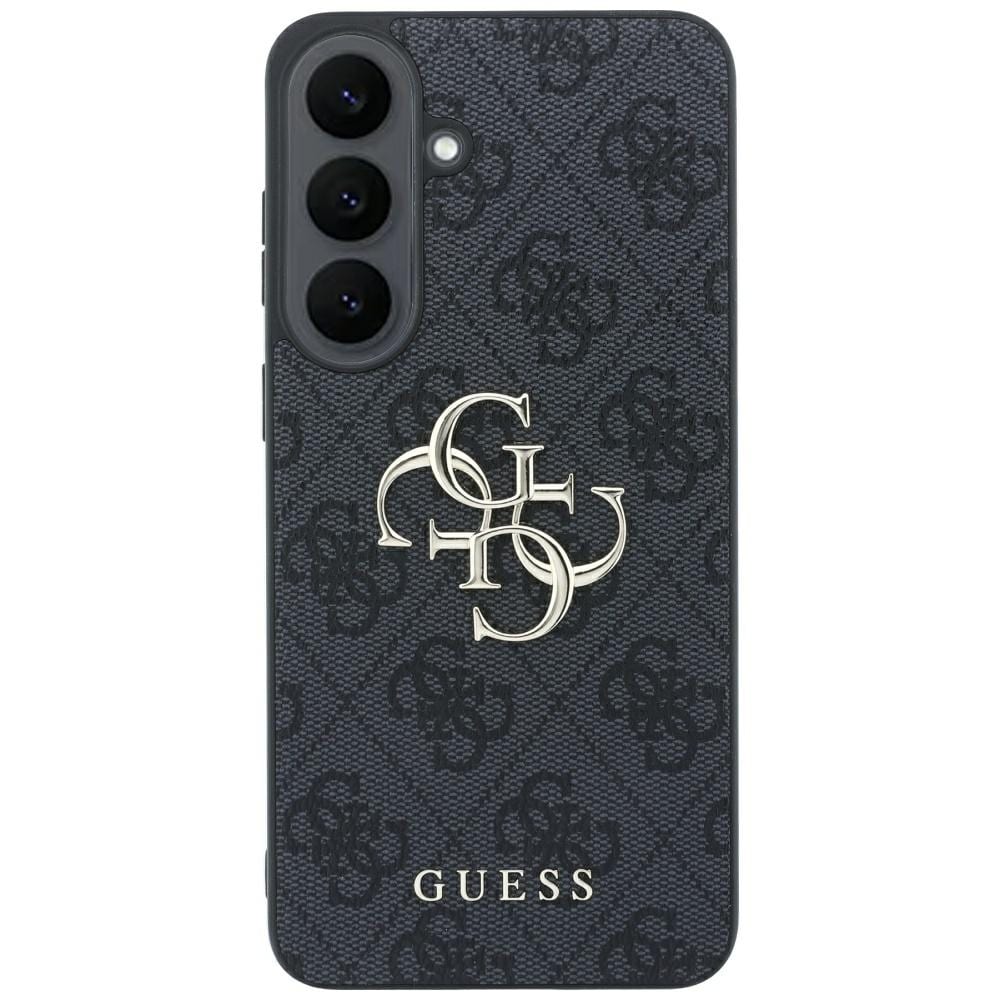 Guess prægede 4G-ring med Classic-logo og MagSafe-etui til Samsung Galaxy S26 FE – sort