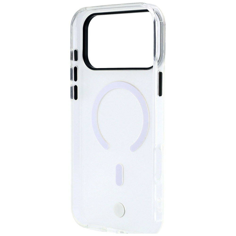 BMW MagSafe-etui med frostet IML og metal-logo til iPhone 18/17 Pro Max – gennemsigtigt