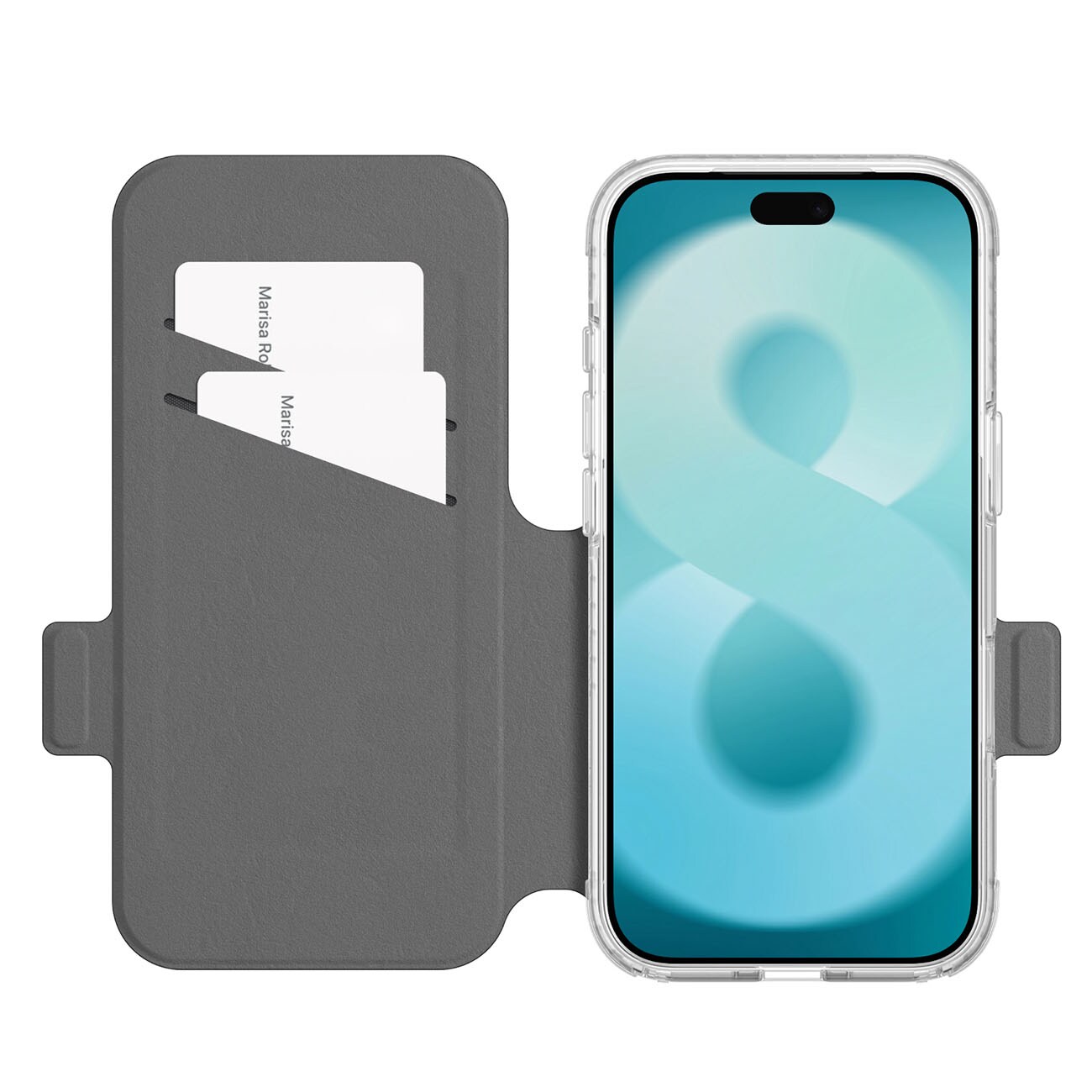 AmazingThing Titan Pro Lens Flip Set – iPhone 18 Pro Max-etui m. lommebog, MagSafe – Sort