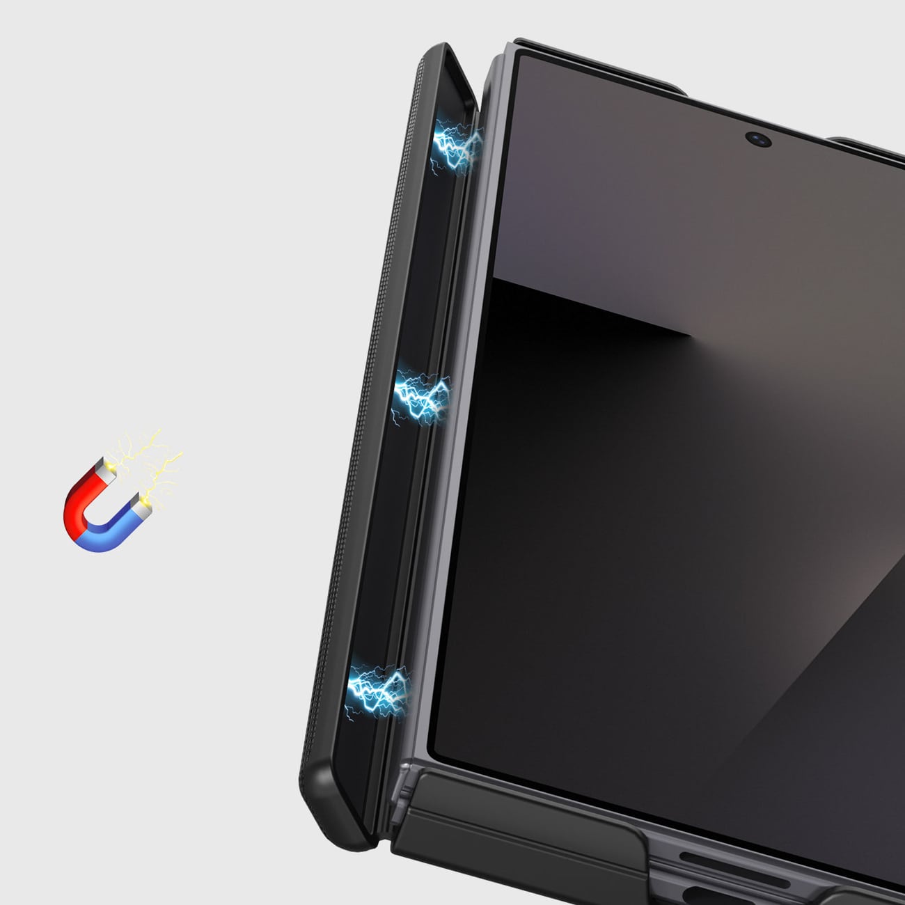Dux Ducis Vyne MagSafe-kompatibelt etui til Samsung Galaxy Z Fold 8 Ultra – sort