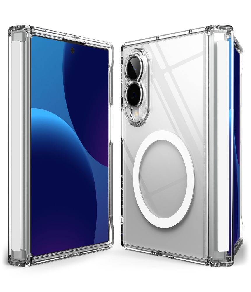 Ringke Fusion Flap magnetisk MagSafe-etui til Samsung Galaxy Z Fold 8 – gennemsigtigt