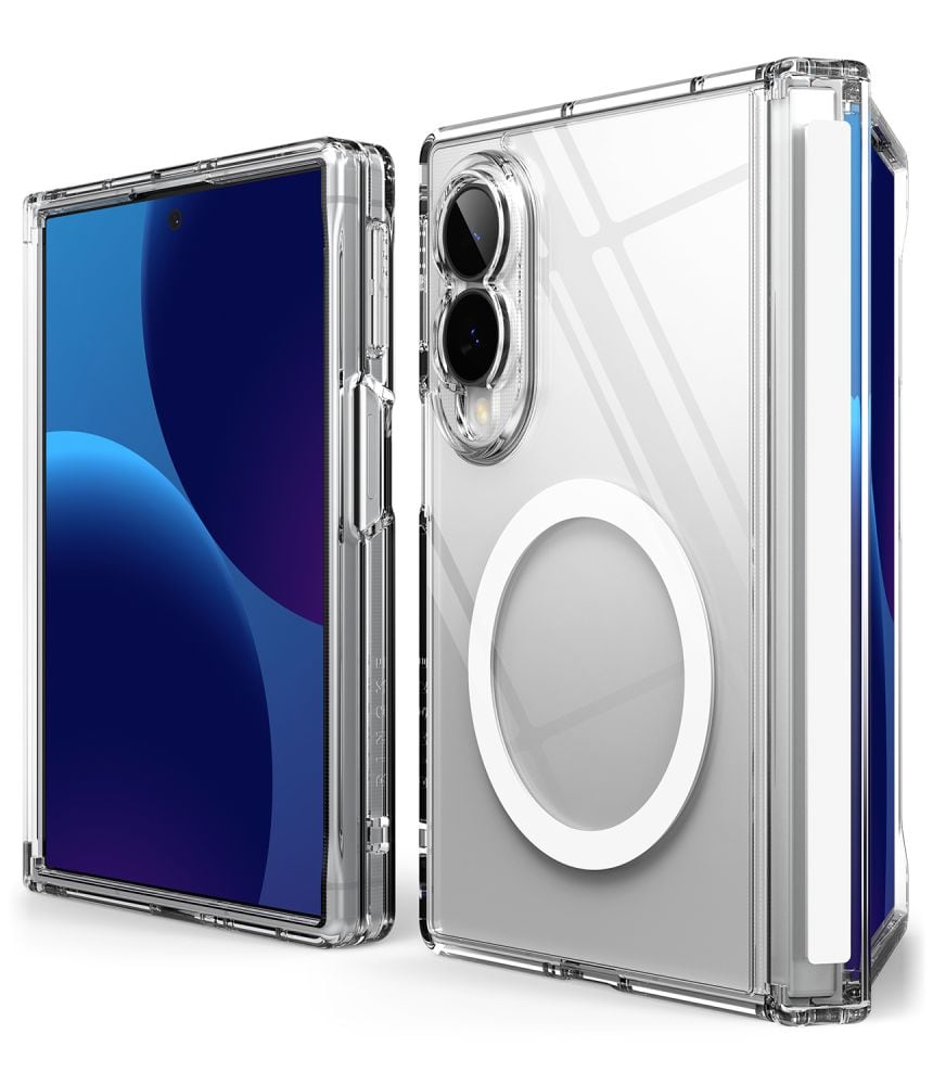 Ringke Fusion Flap magnetisk MagSafe-etui til Samsung Galaxy Z Fold 8 – gennemsigtigt