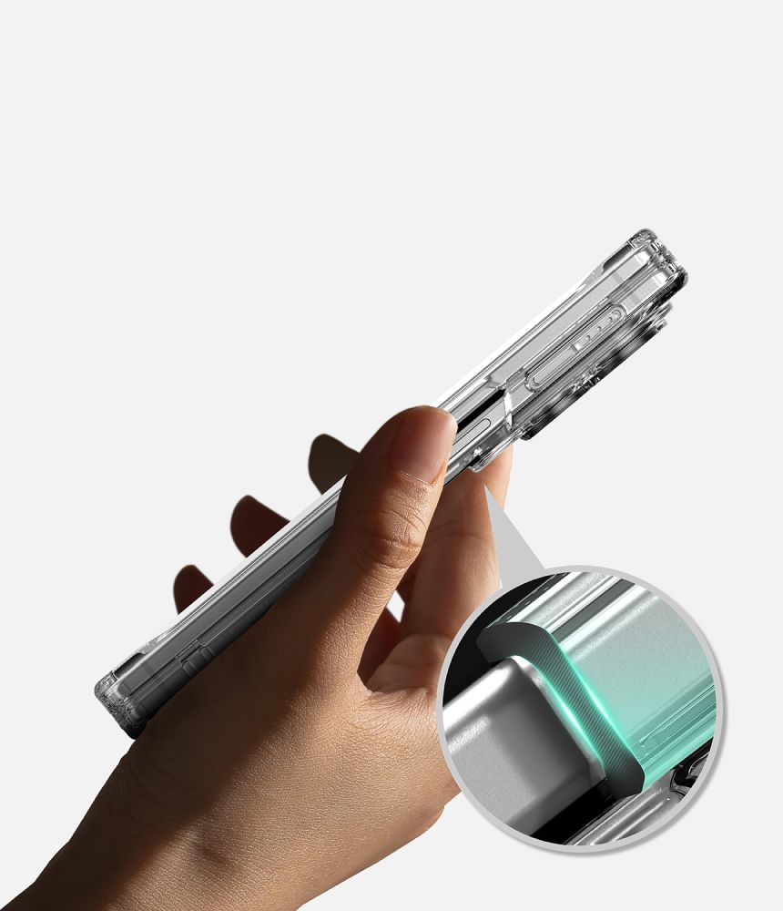 Ringke Fusion Flap magnetisk MagSafe-etui til Samsung Galaxy Z Fold 8 – gennemsigtigt