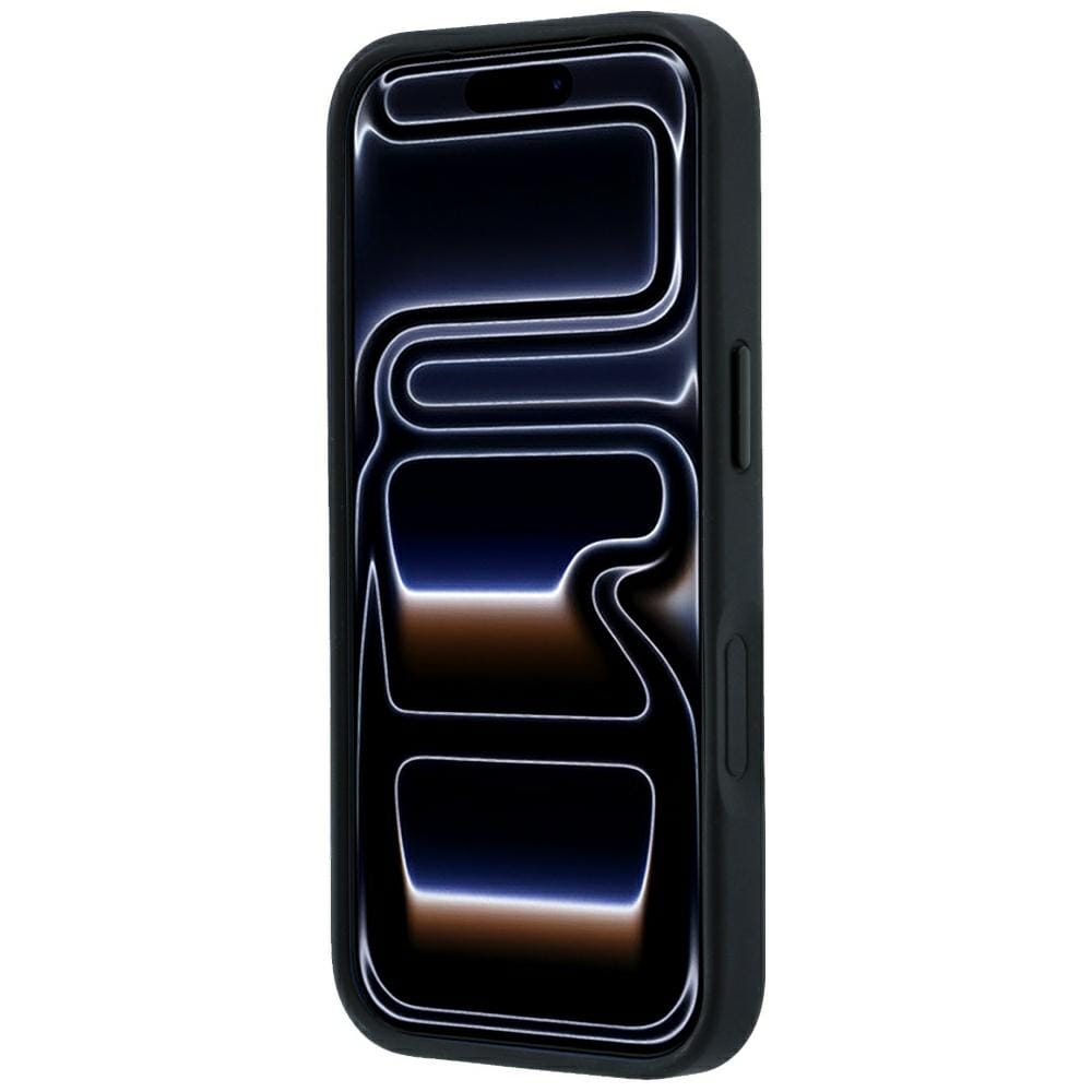 BMW M Kevlar Blue Print Ring Metal Logo MagSafe-etui til iPhone 18 Pro Max / 17 Pro Max – Sort