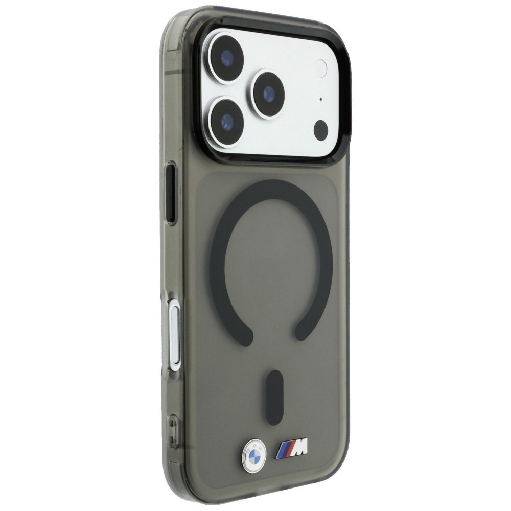 BMW M IML-etui m. frostet metal-logo/-detaljer & MagSafe til iPhone 18/17 Pro Max – Sort