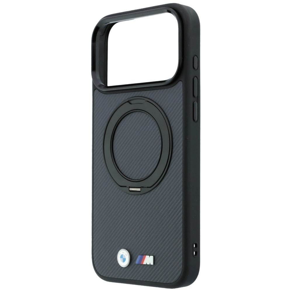 BMW Kevlar Ring Stand 360 MagSafe-etui til iPhone 18 Pro / 17 Pro – mørkegrå