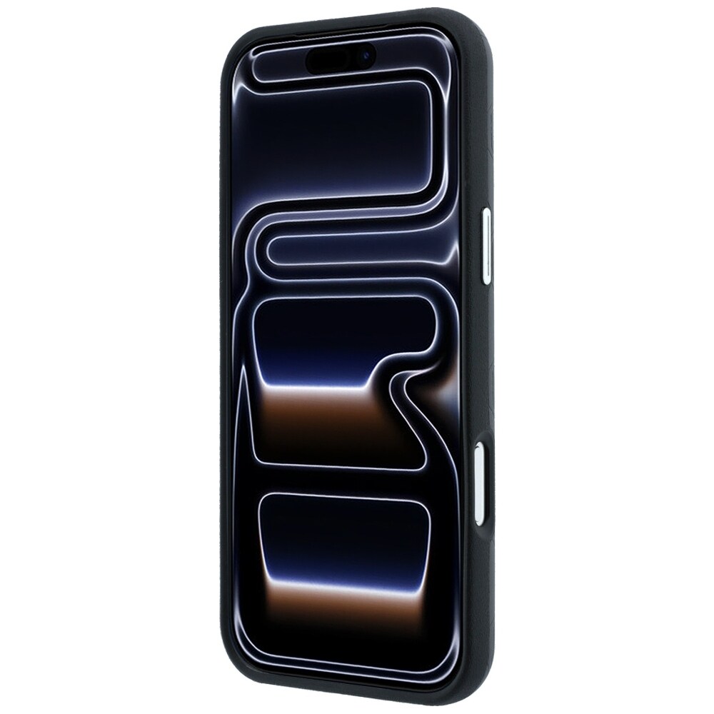BMW Sign MagSafe-etui med præget, quiltet metal-logo til iPhone 18 Pro / 17 Pro – mørkegrå
