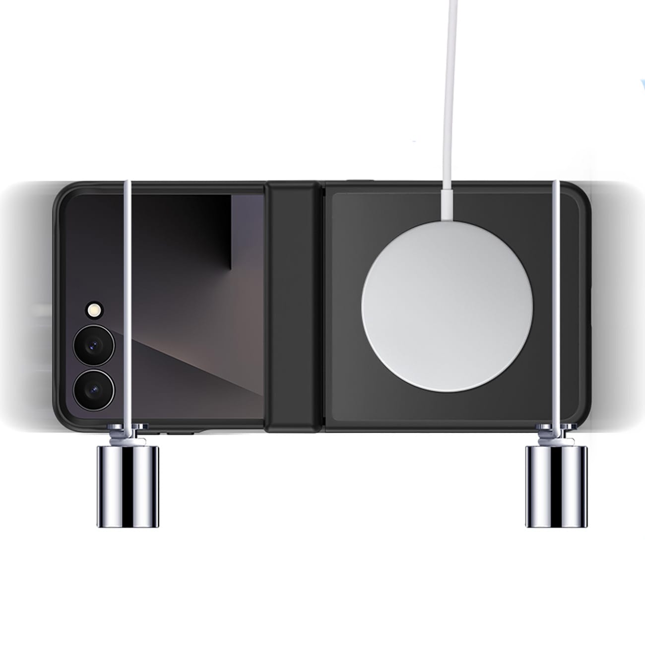 Dux Ducis Yind-etui til Samsung Galaxy Z Flip 8, MagSafe-kompatibelt – Sort