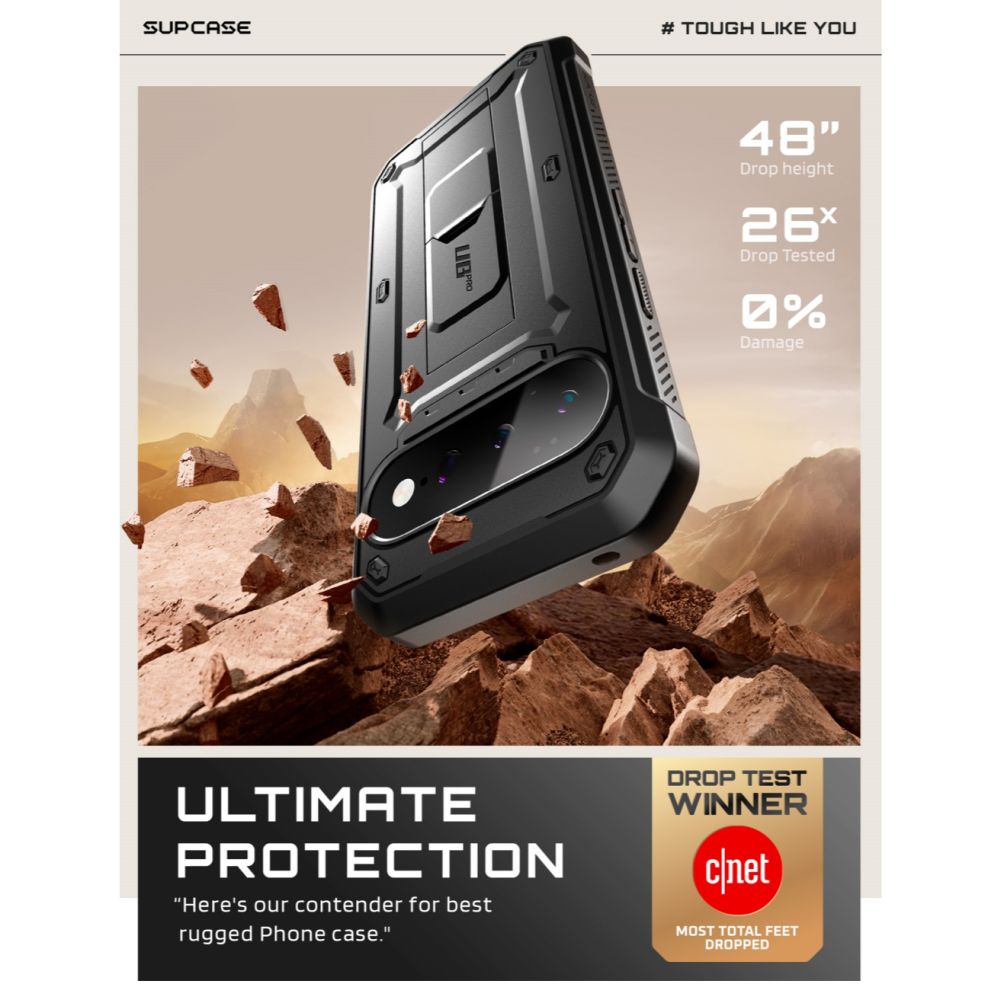Supcase Unicorn Beetle Pro-fodral till Google Pixel 11 Pro XL – Svart