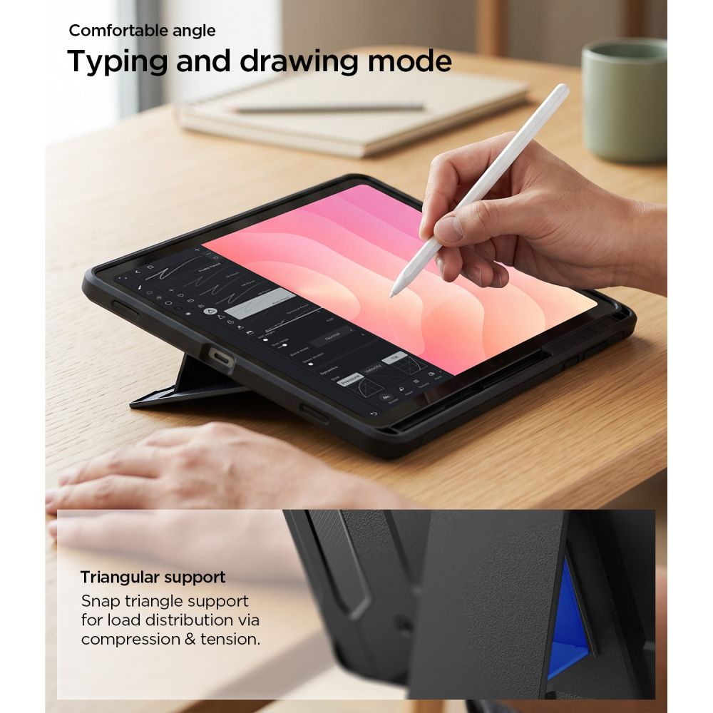 Spigen Tough Armor Pro-etui til Samsung Galaxy Tab S12+ 12,6" – sort