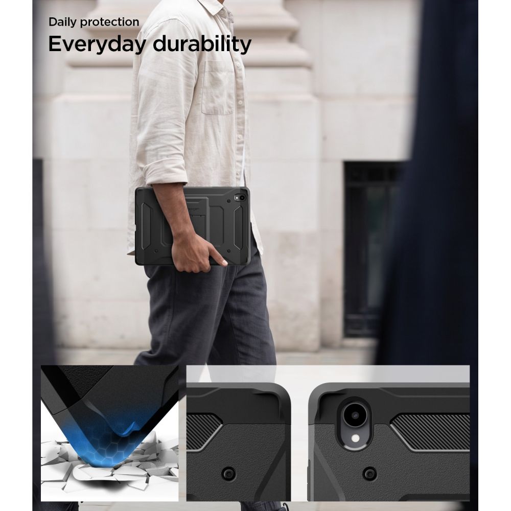 Spigen Tough Armor Pro-etui til Samsung Galaxy Tab S12+ 12,6" – sort
