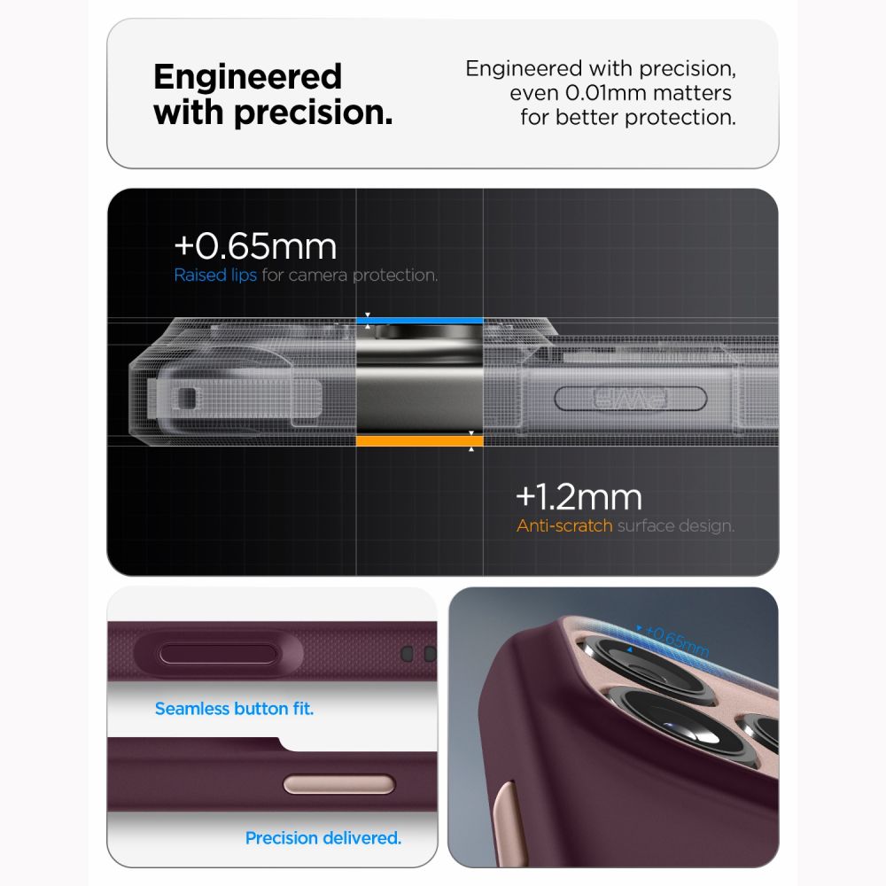 Spigen Nano Pop MagSafe-etui til iPhone 18 Pro / 17 Pro – mørk Cherry