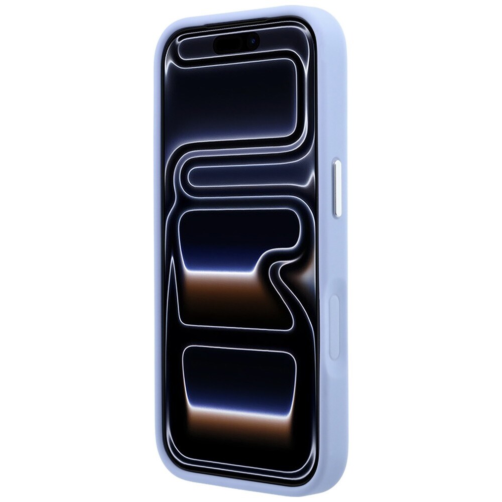 Karl Lagerfeld Ring Stand 360 Saffiano Classic Logo MagSafe-etui til iPhone 18/17 Pro – lyseblå