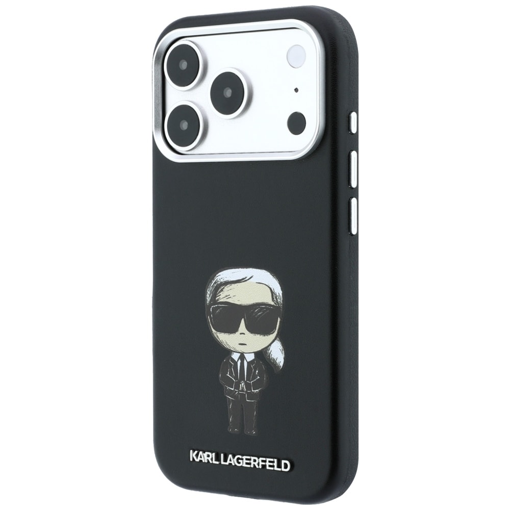 Karl Lagerfeld Smooth Ikonik Sketch MagSafe-etui til iPhone 18 Pro Max / 17 Pro Max – Sort