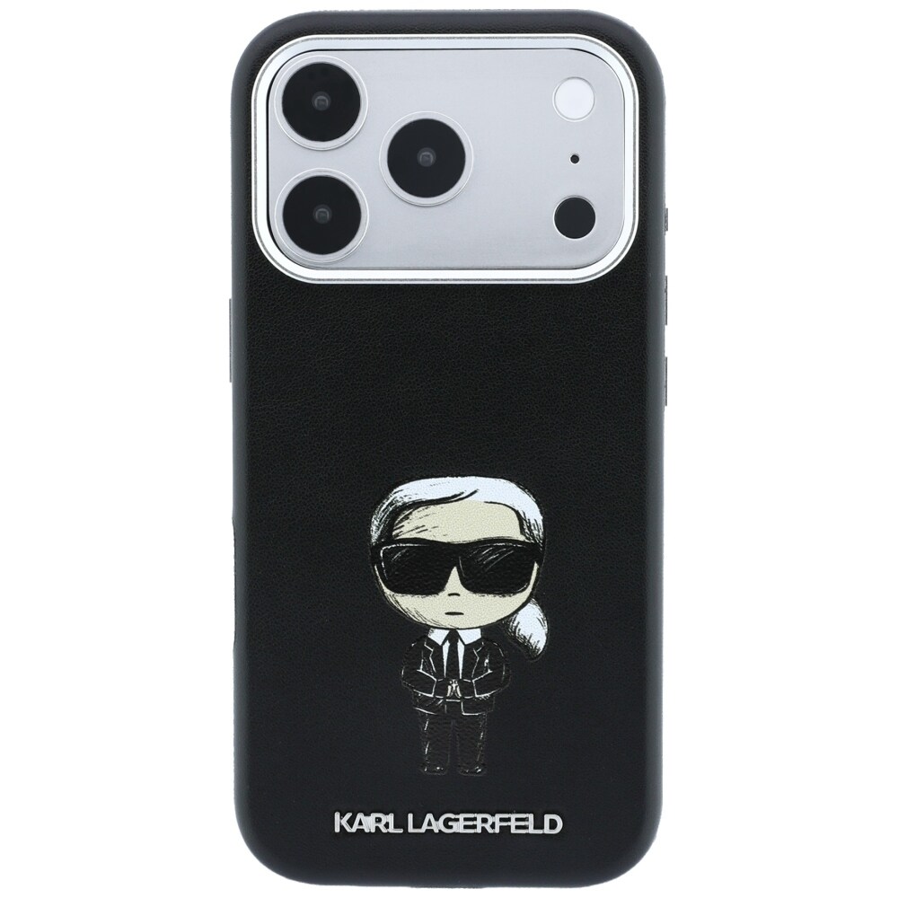 Karl Lagerfeld Smooth Ikonik Sketch MagSafe-etui til iPhone 18 Pro Max / 17 Pro Max – Sort