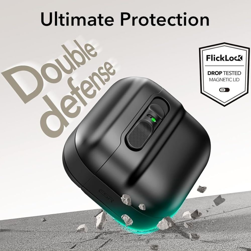 ESR Pulse Halolock Magsafe-etui til AirPods 4 – sort