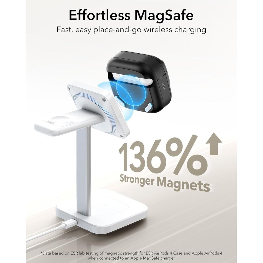 ESR Pulse Halolock Magsafe-etui til AirPods 4 – sort