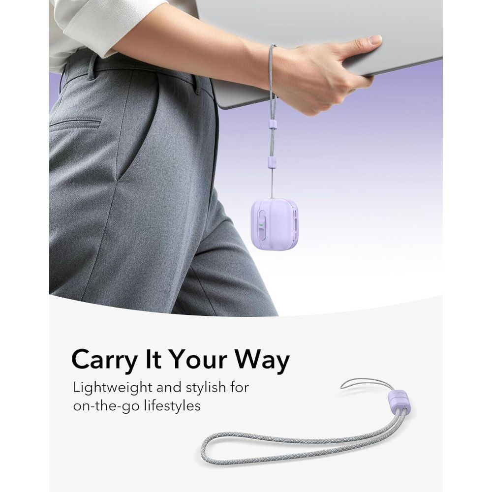ESR Pulse HaloLock MagSafe-etui til Apple AirPods 4 / 5 – lilla