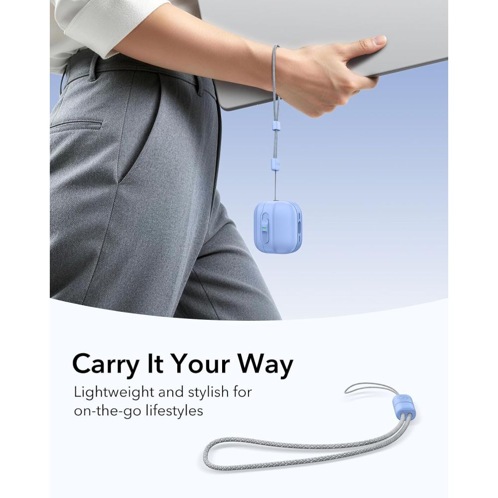 ESR Pulse HaloLock MagSafe-etui til Apple AirPods 4 / 5 – lyseblå