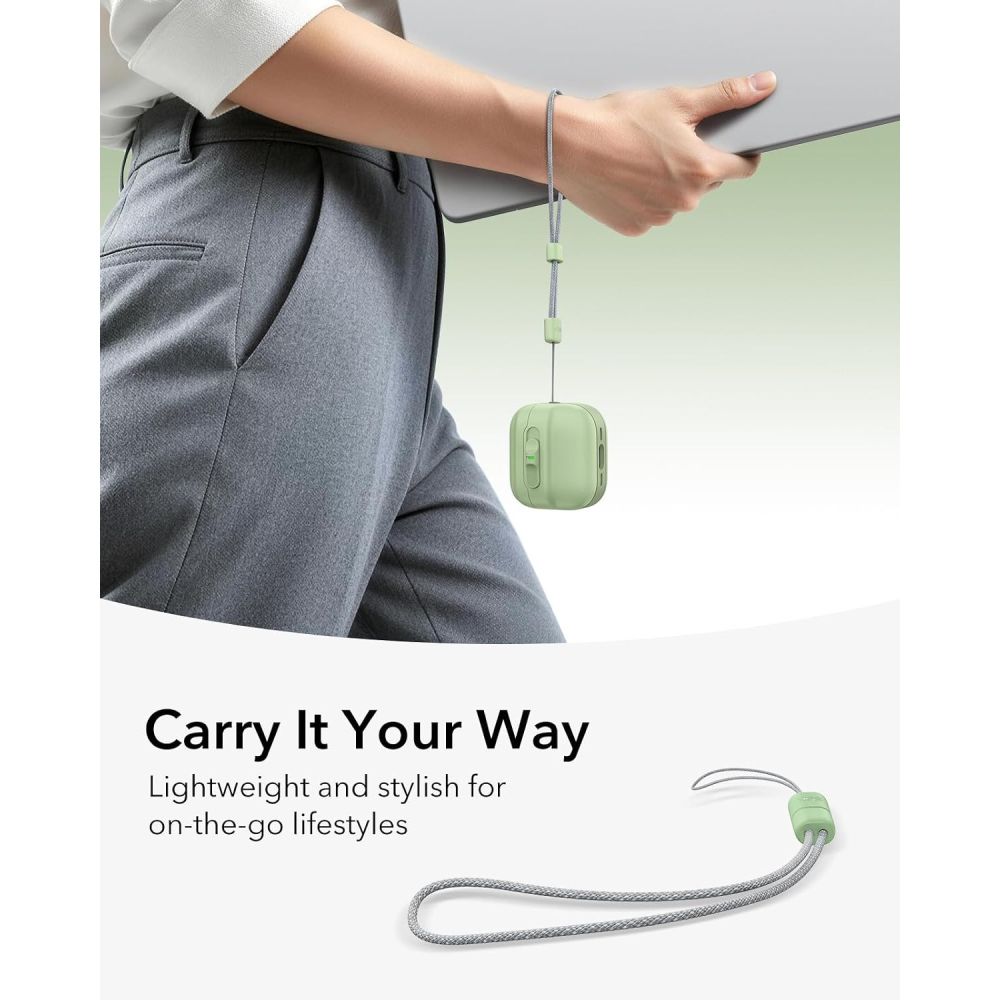 ESR Pulse HaloLock MagSafe-etui til Apple AirPods 4 / 5 – lysegrøn