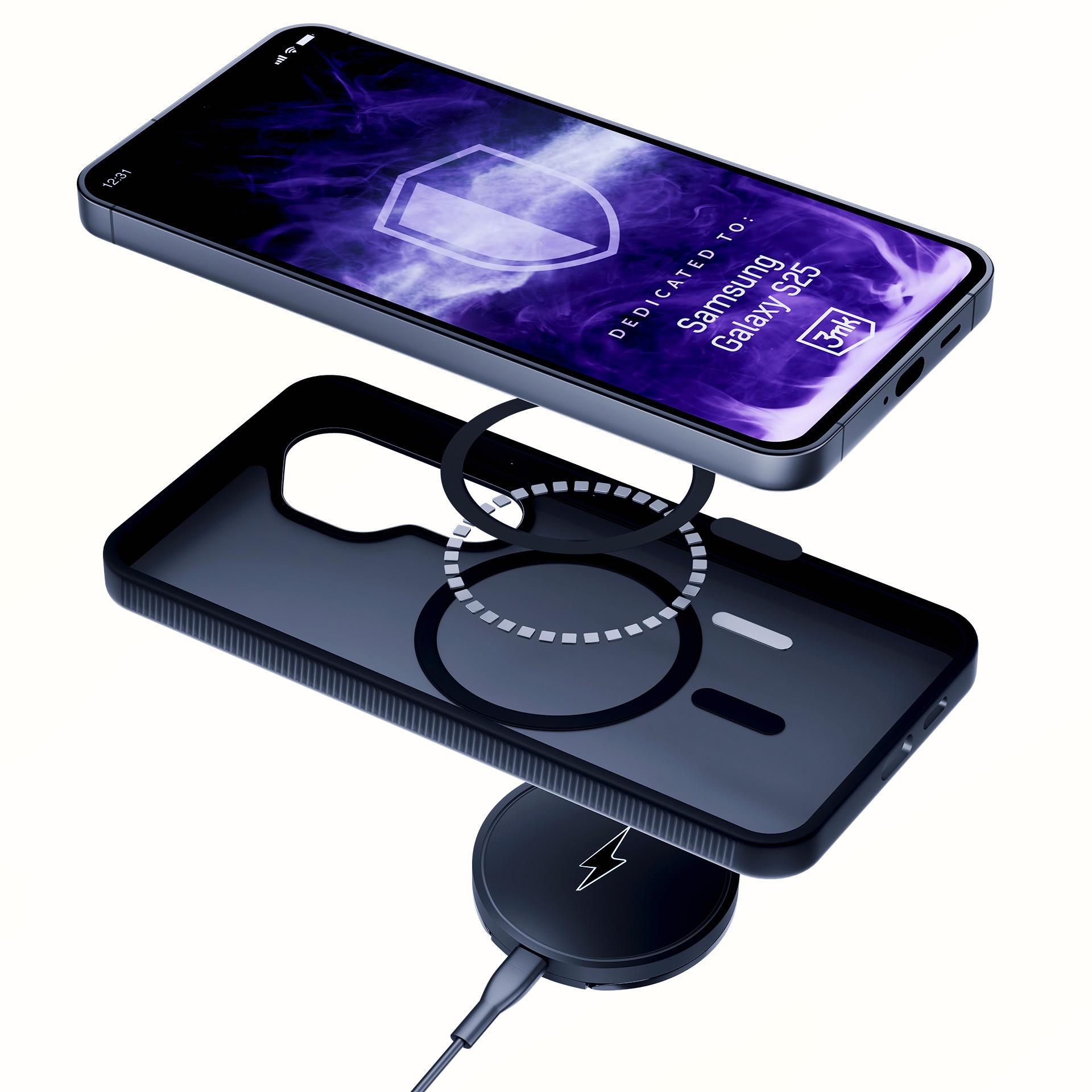 3mk Smoke MagCase til Samsung Galaxy S25 – Sort