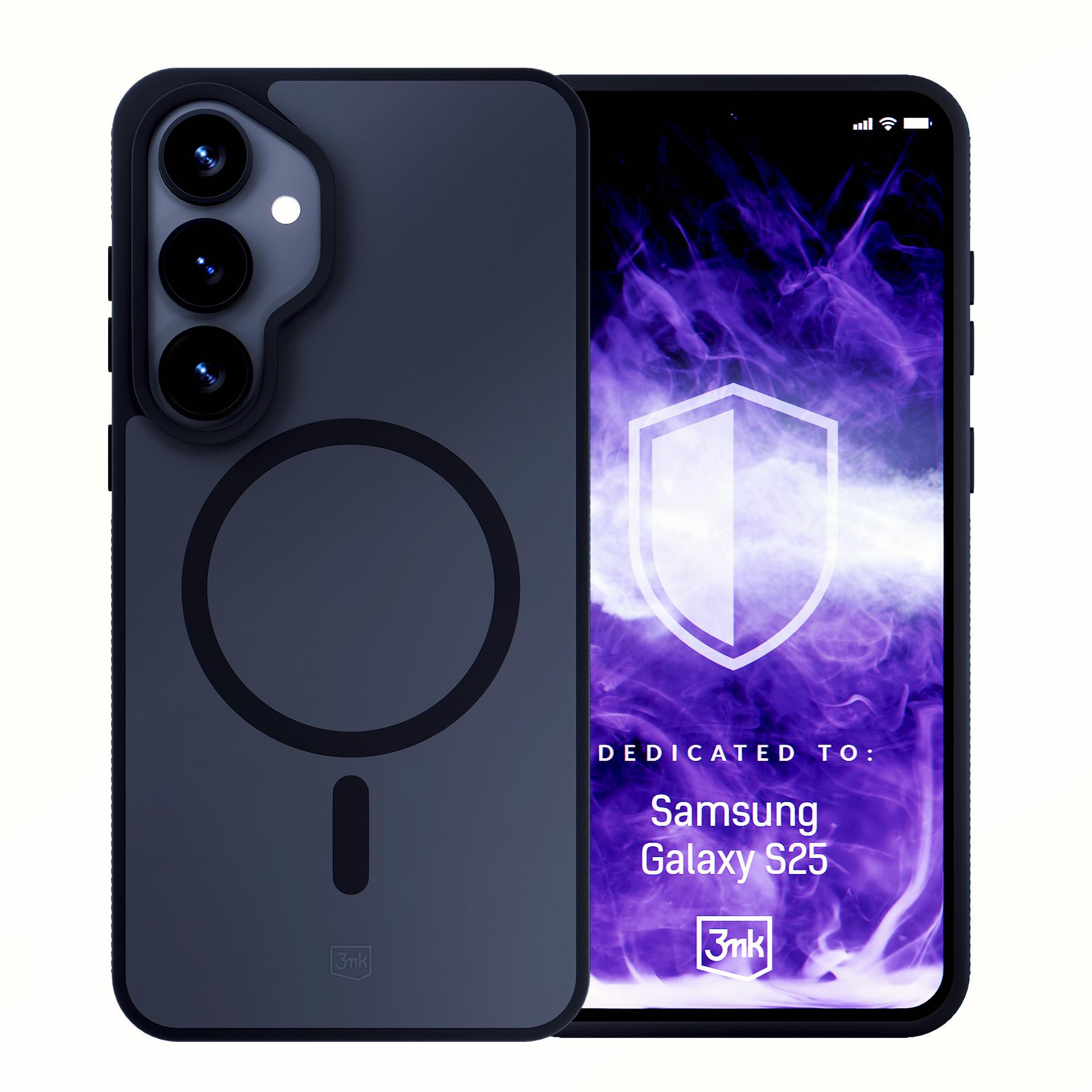3mk Smoke MagCase til Samsung Galaxy S25 – Sort