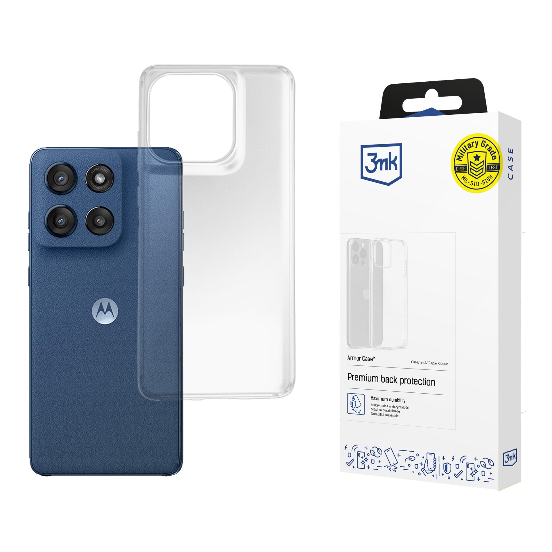 3mk Armor-etui til Motorola Moto Edge 60 / 60 Fusion – gennemsigtigt