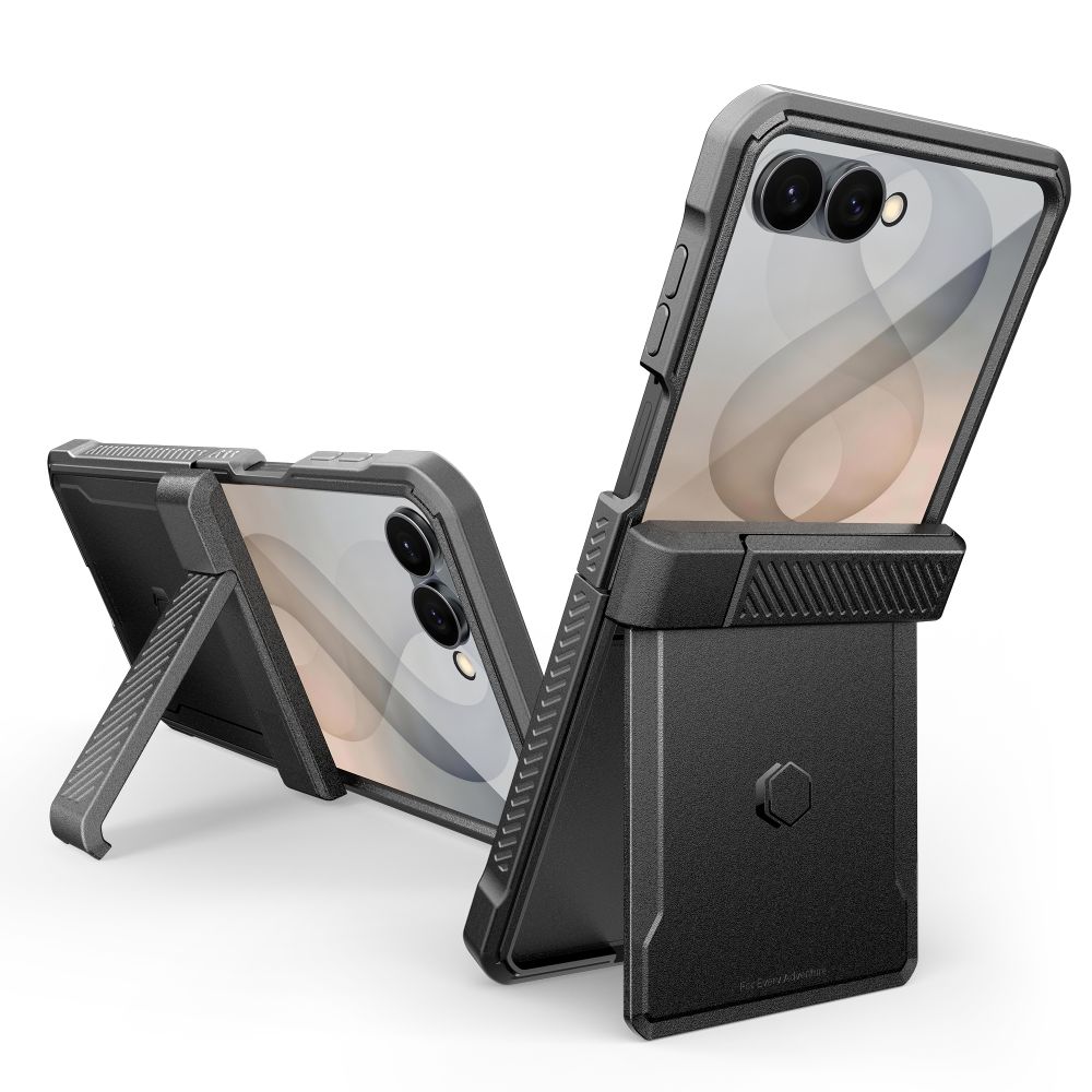 Tech-Protect Kevlar Pro-etui til Samsung Galaxy Z Flip 8 – sort