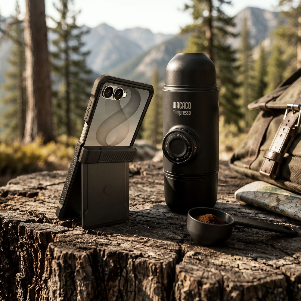 Tech-Protect Kevlar Pro-etui til Samsung Galaxy Z Flip 8 – sort