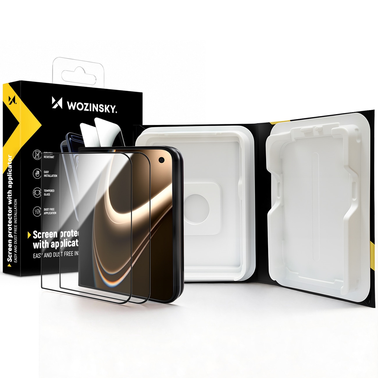Wozinsky EasyFit klart hærdet glas til iPhone Duo – 2 stk.