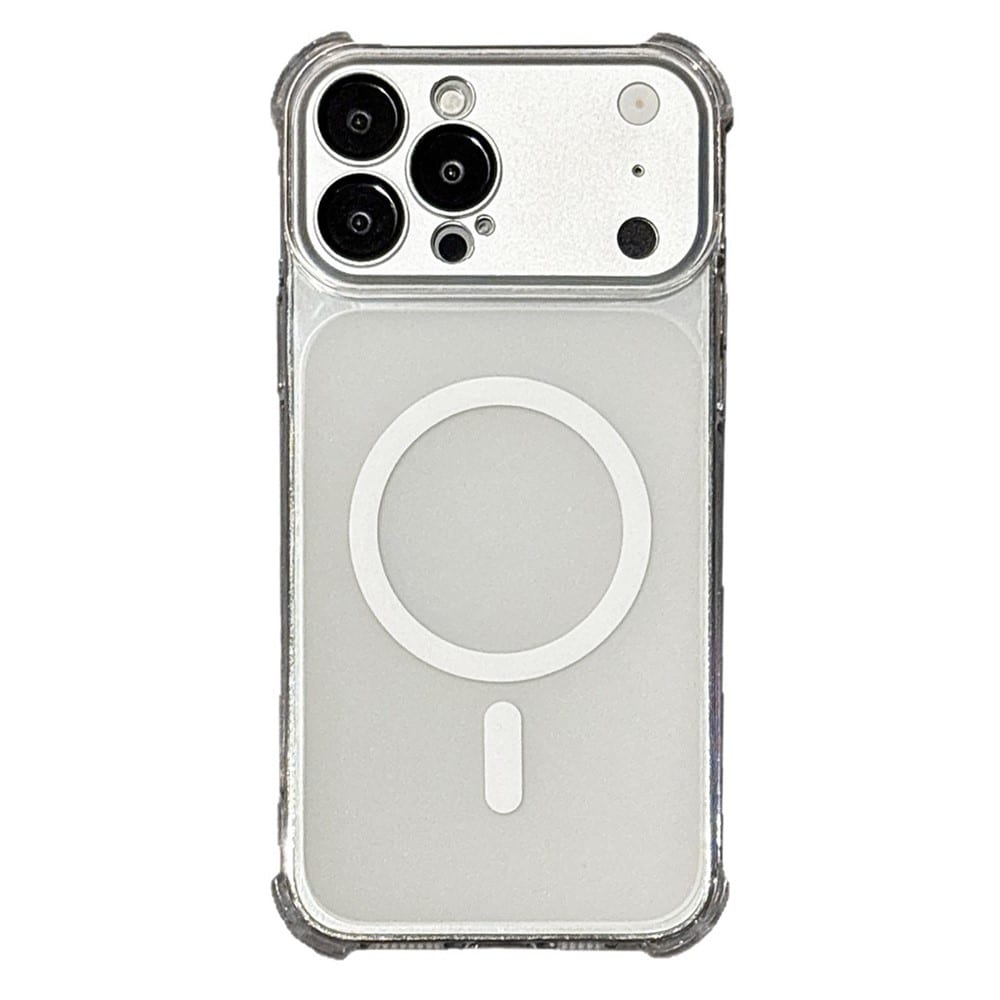 iPhone 18 Pro Max / 17 Pro Max magnetiskt TPU-fodral med avtagbart kameraskydd – transparent
